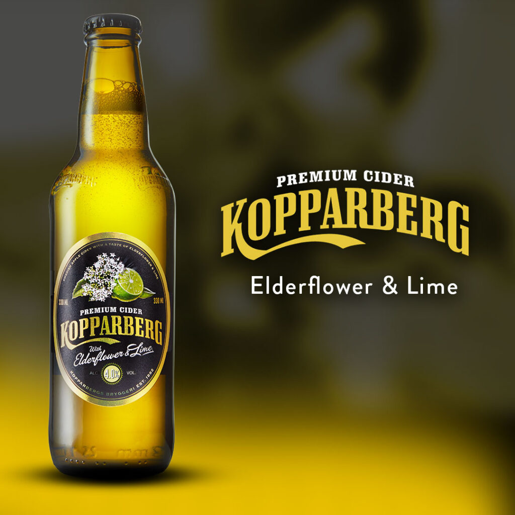 Kopparberg Premium Cider, Elderflower & Lime