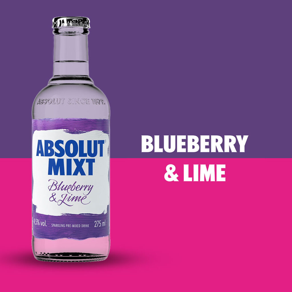 Absolut Mixt Blueberry & Lime