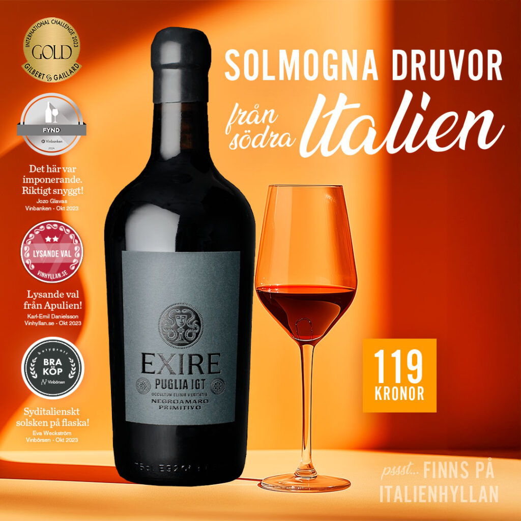Exire Negroamaro Primitivo – Di Vin – FS – 4 Orange