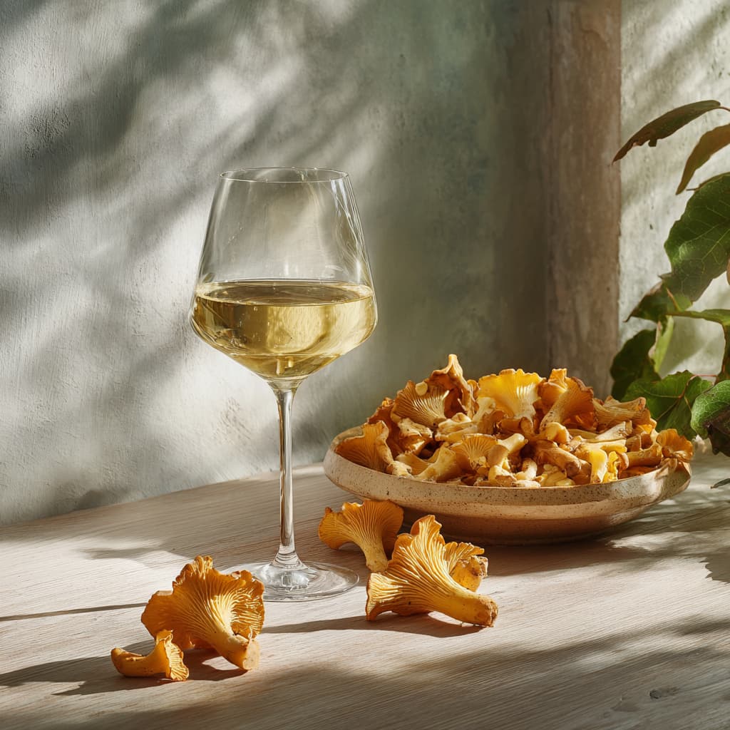 Vin till kantareller