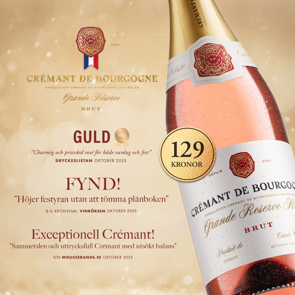 Cremant de Bourgogne Grande Reserve Brut Rose – Allt om Vin