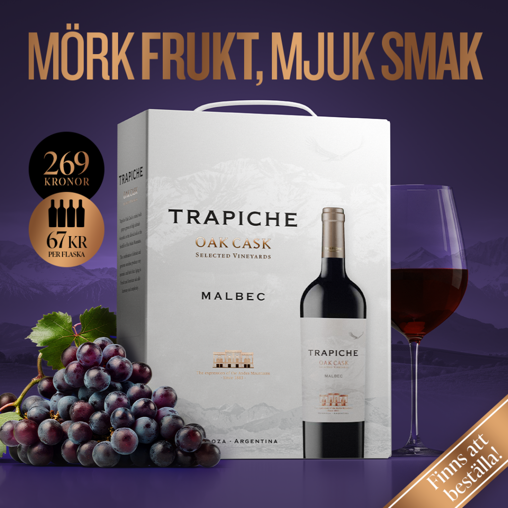 Trapiche Malbec Oak Cask – Allt om Vin